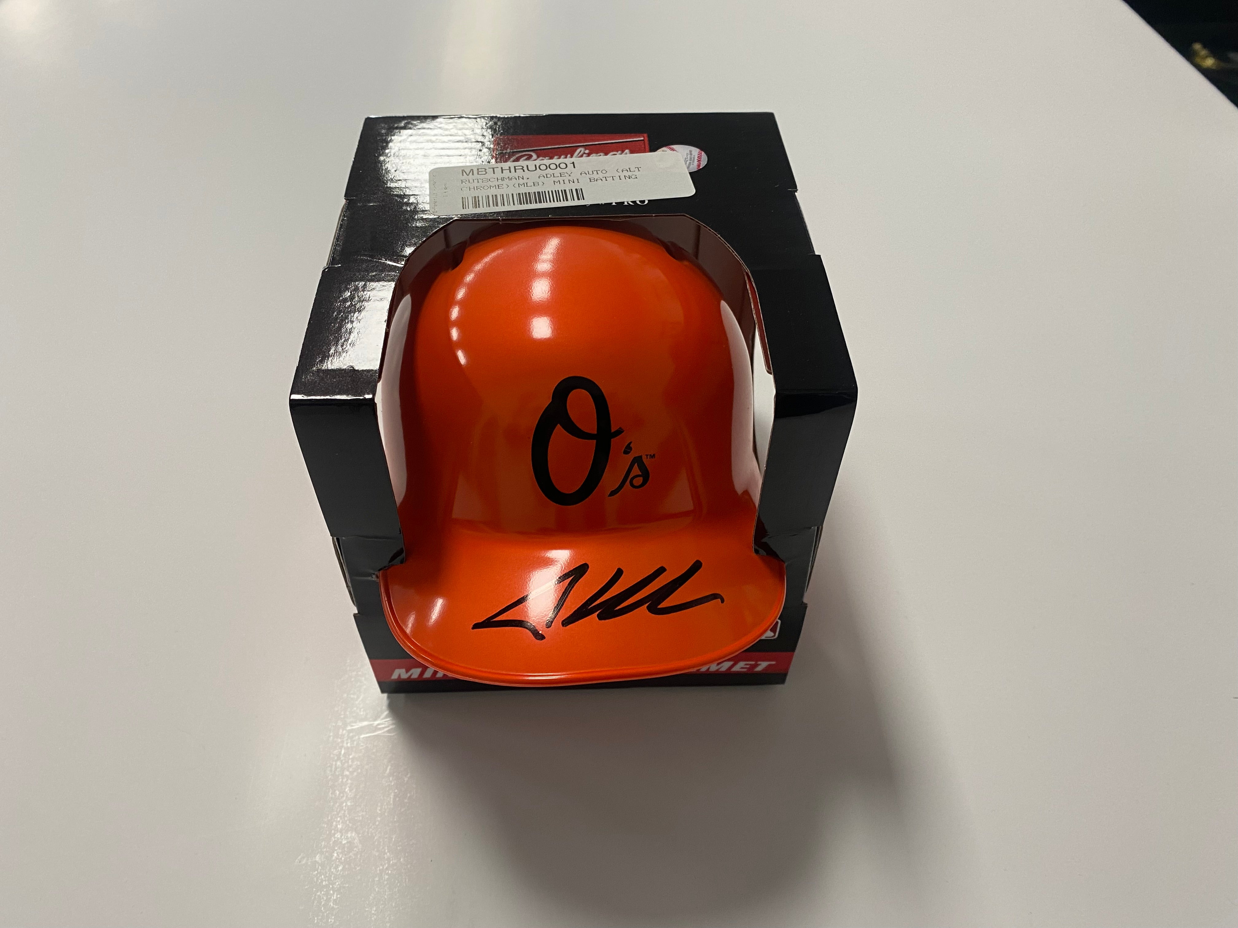 Adley Rutschman Signed Orioles Mini Helmet