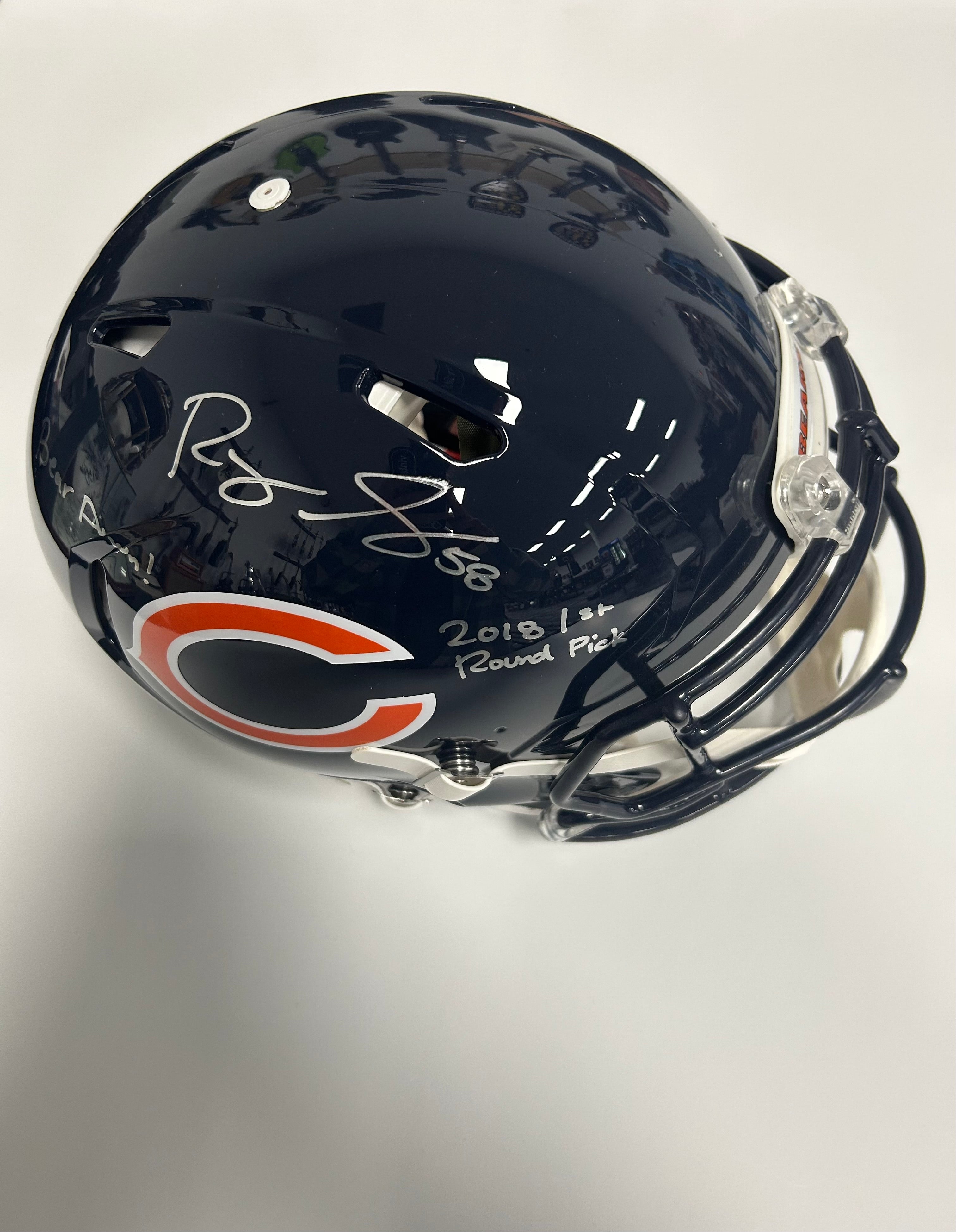 Autographed Chicago Bears Roquan Smith Fanatics Authentic 8 x
