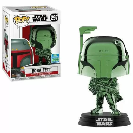 Funko POP! Star Wars Figure - BOBA FETT (Green Chrome Metallic)