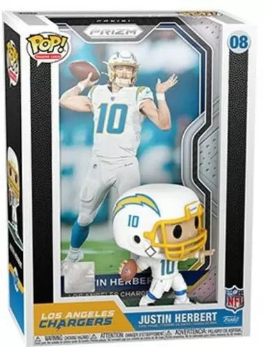 Funko Pop! Trading Cards: NFL Los Angeles Chargers Justin Herbert #08