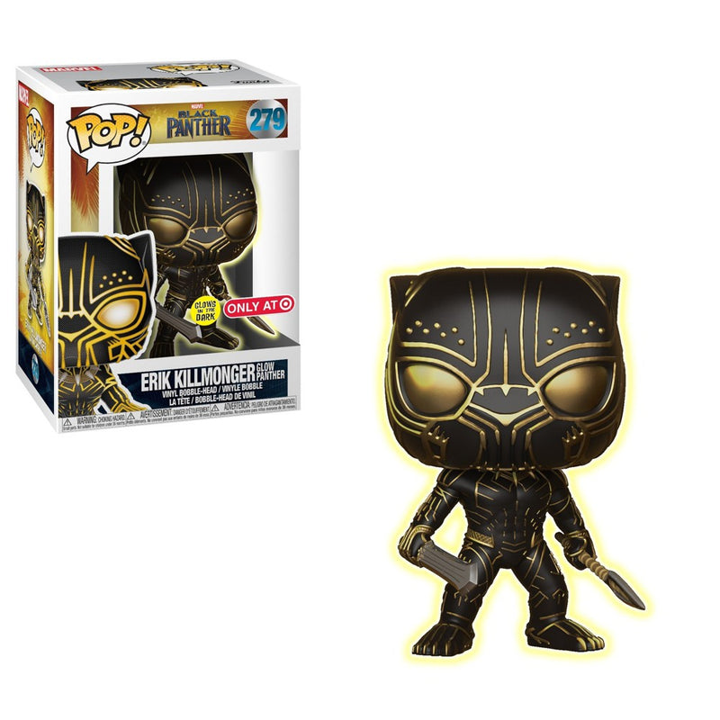 Funko POP! Marvel: Black Panther - Glow in the Dark Erik Killmonger Target Exclusive