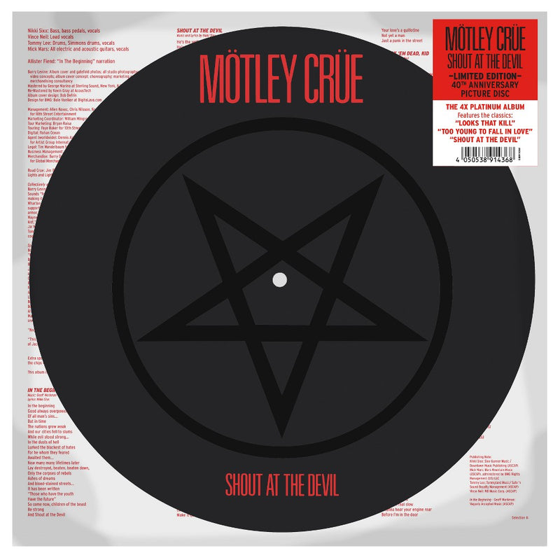 Motley Crue - Shout At The Devil (Limited Edition Picture Disc) (Vinyl)