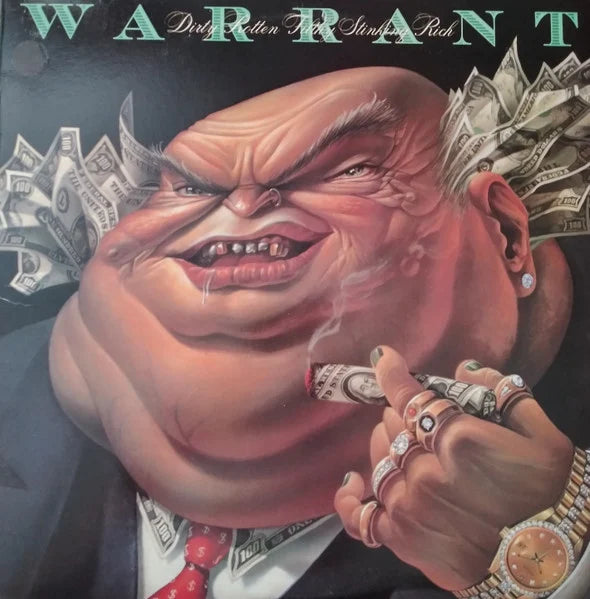 Warrant – Dirty Rotten Filthy Stinking Rich LP (1989, Columbia FC 44383)