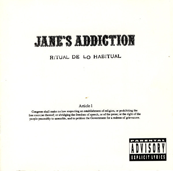 Jane's Addiction – Ritual De Lo Habitual CD