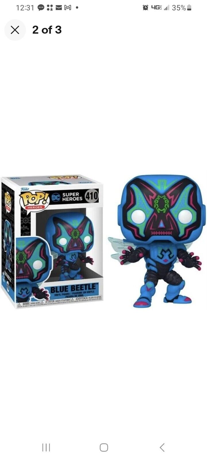 Funko POP! Heroes: Dia De Los DC- Blue Beetle