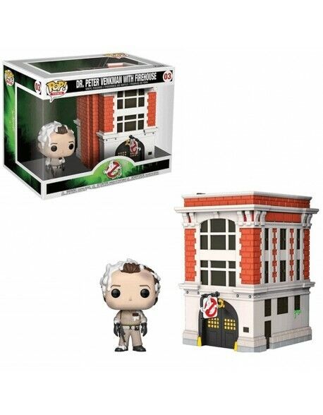 Funko Ghostbusters POP! Town Dr. Peter Venkman with Firehouse Vinyl Figure