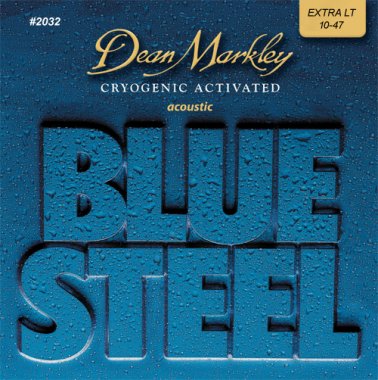 Dean Markley 2032 XL Blue Steel Acoustic Guitar 92/8 Ex Light 10-47