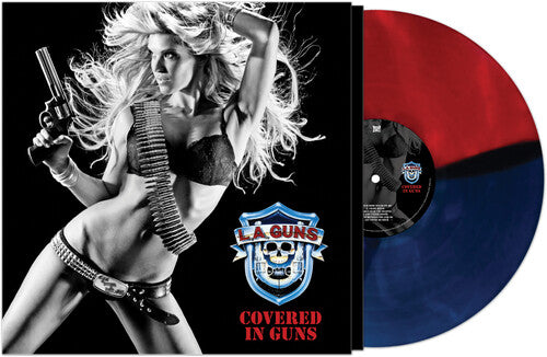 LA Guns - Covered In Guns Red And Blue LP
