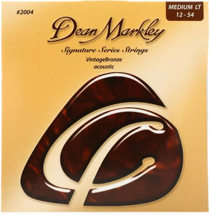 Dean Markley 2004 VintageBronze 85/15 Bronze Acoustic Guitar Strings - .012-.054 Medium Light