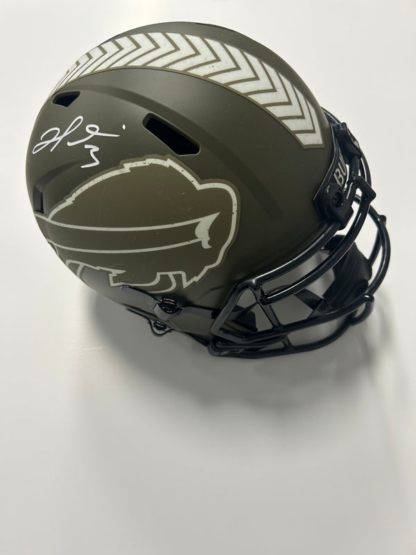 Buffalo Bills Damar Hamlin Autographed Salute To Service Helmet