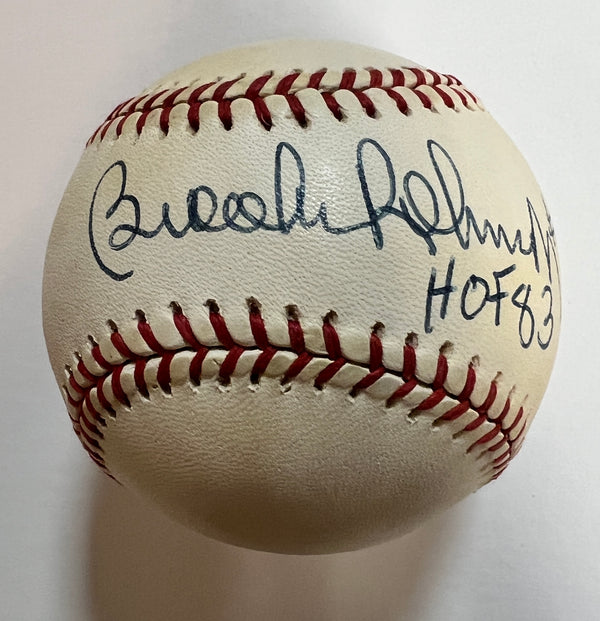 Brooks Robinson Autographed Baseball HOF 83