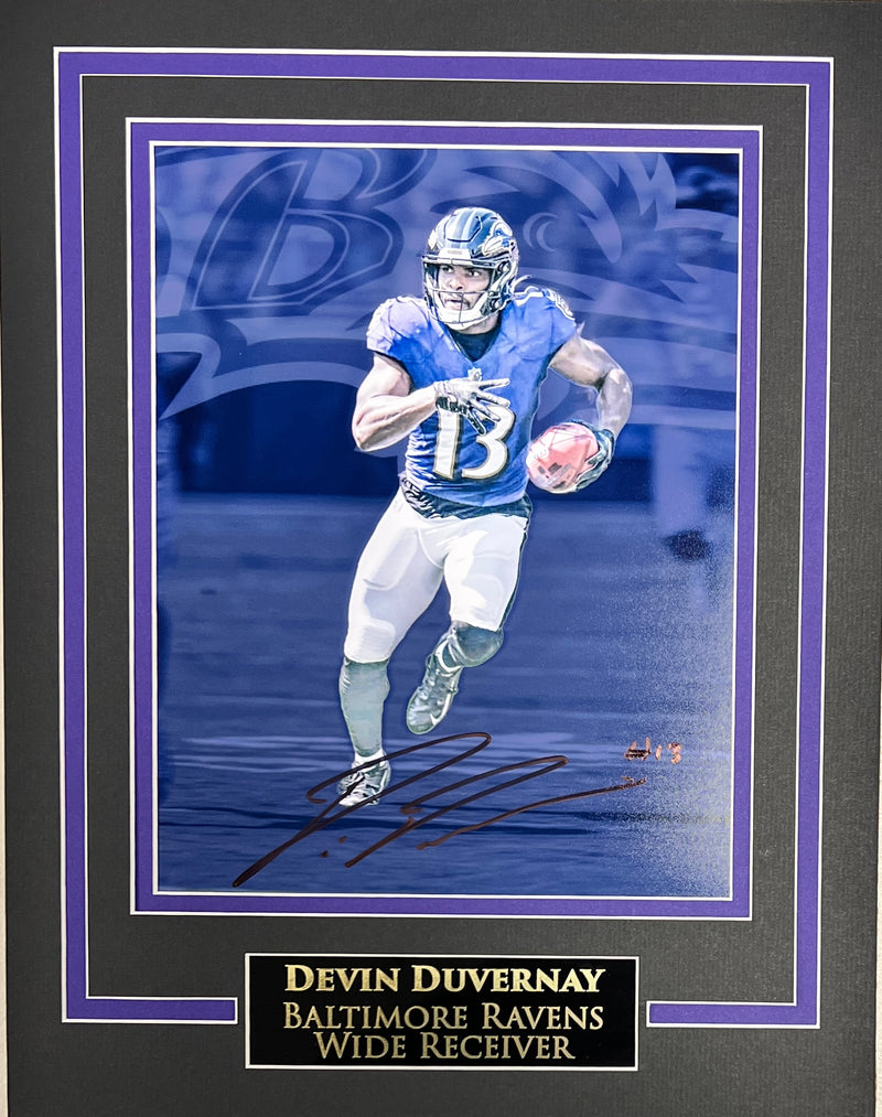 Devin Duvernay Autographed 8X10 Photo Framed