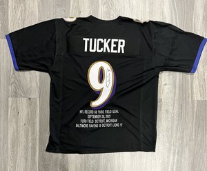 Justin Tucker Autographed Ravens Jersey JSA