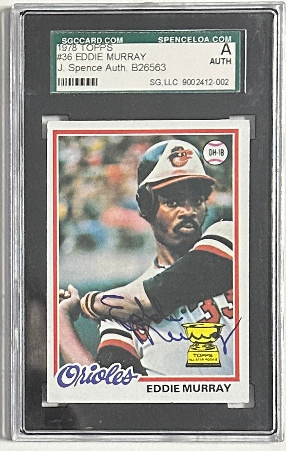 1978 Topps Eddie Murray Autographed Rookie