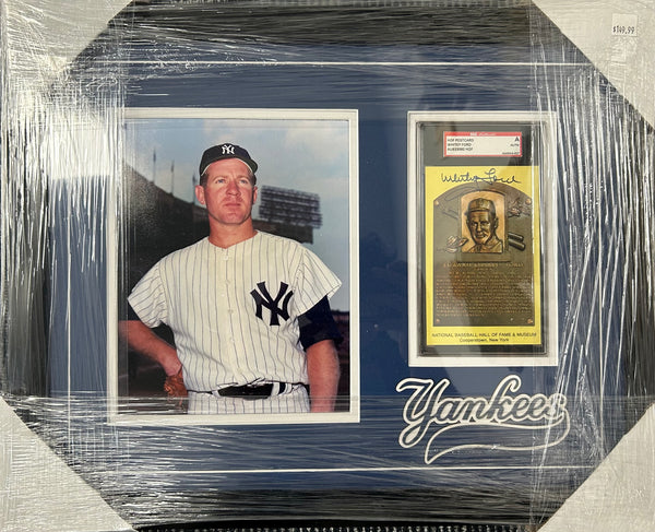 Yankees Whitey Ford Autographed Display