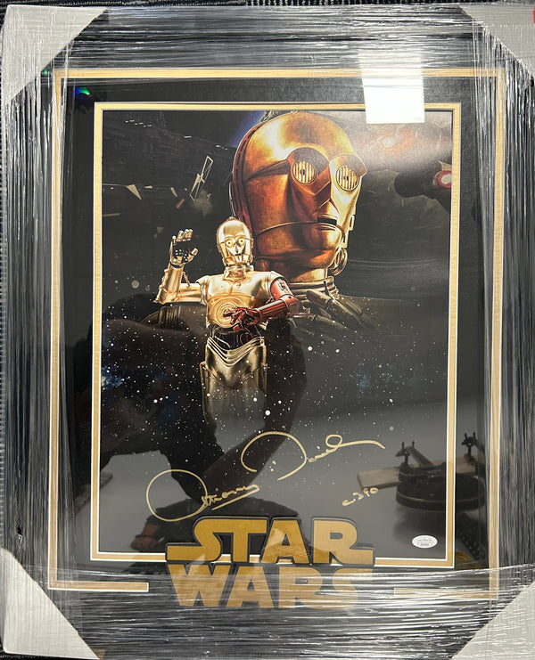 Star Wars Anthony Daniels Autographed Display