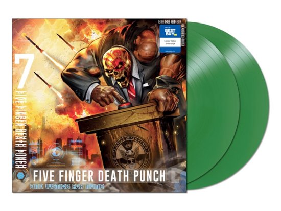 Five Finger Death Punch - And Justice for None LP (Best Buy Exclusive Ltd. Green Vinyl)