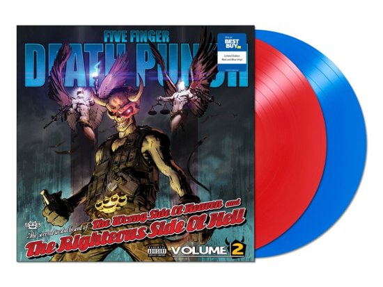 Five Finger Death Punch - Wrong Side of Heaven and the Righteous Side of Hell, Vol. 2 LP (Best Buy Exclusive Red and Blue Vinyl)