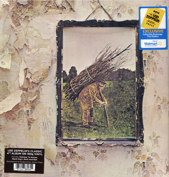 Led Zeppelin - IV LP (Walmart Exclusive Vinyl w/ Collectible Backstage Pass Replica)