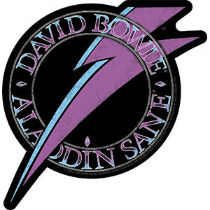David Bowie Purple Lightning sticker