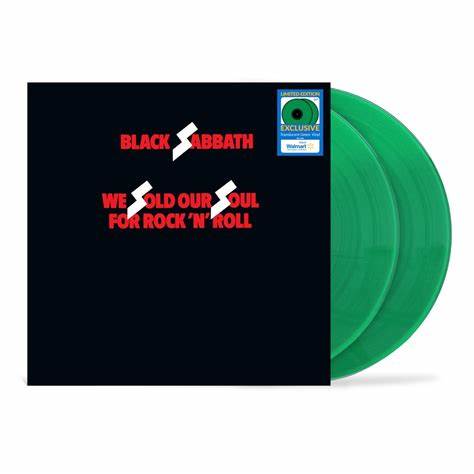 Black Sabbath - We Sold Our Soul For Rock N Roll LP (Walmart Exclusive Translucent Green Vinyl)